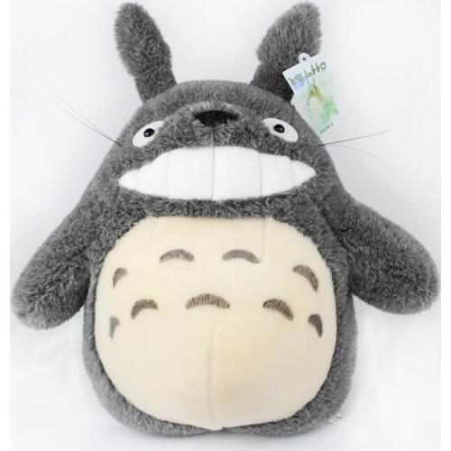 30cm My Neighbor Totoro Cat Grin New Bus Cat Plush Doll Toy Bared Teeth and Laughing Out