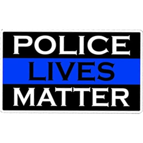 Personality Police Lives Matter Car Sticker Windshield Bumper Motorcycle Decal High Quality Vinyl Cover Scratches Waterproof PVC
