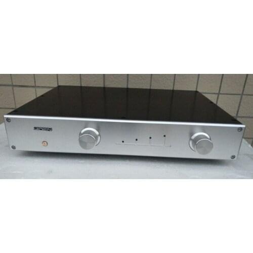 JC-2 All-aluminum preamplifier, DAC decoder, tube amplifier, audio amplifier case, suitable for home theater (W430*H70*D308)