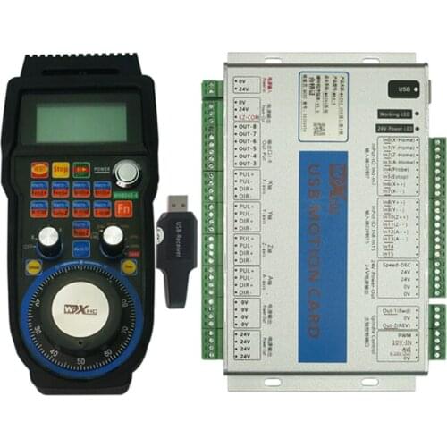 Mach3 Motion Control Card Ethernet Port 4-6 Axis USB Ethernet Port Wireless Handwheel Controller for Diy CNC Engraving Machine