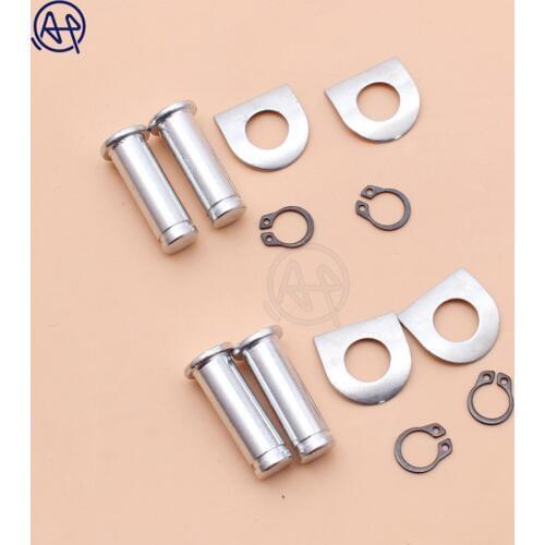 2set Motorcycle Silver Foot Pegs Mount Kit Pins For Harley Dyna Softail Sportster V Rod Night Rod FLHX