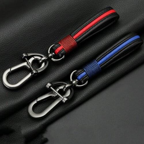 Leather KeyRing Car Key Connection Leather Gift Trinket For BMW E39 Renault Clio 2 Volvo V70 Key Leather Buck