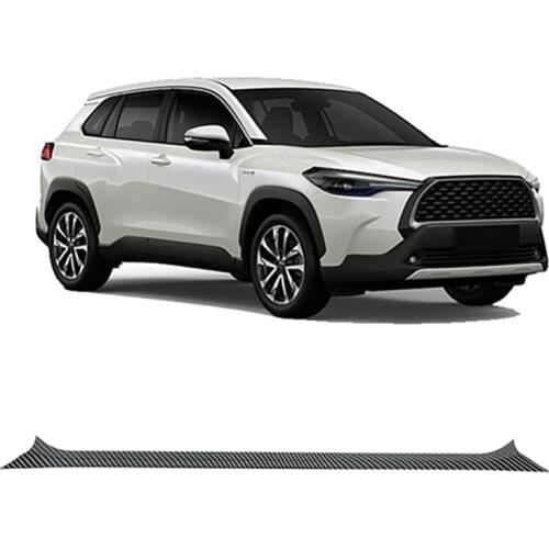 For Toyota Corolla Cross (XG10) 2020 2021 ABS Carbon Fiber Rear Boot Door Trunk Lid Cover Trim Tailgate Garnish