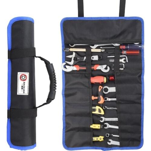 Multifunction Storage Tools Bag Electrician Repair Roll Up Tools Bag Canvas Suitcase Caisse Outils Tools Packaging DI50GJB