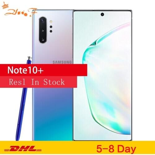 Samsung Galaxy Note10+ N975U Note10 Pro N975U1 Unlocked Mobile Phone Snapdragon 855 Octa Core 6.8" Triple Cameras 12GB