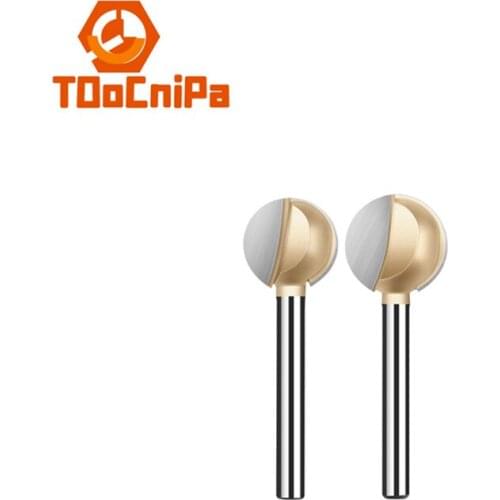 10 pcs/lot Ball knife wood carving root carving knife head straight shank carving sanding head woodworking spherical ball knife