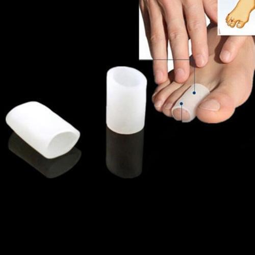 1Pair Silicone Foot Corn Tube Blister Pain Relief Separator Protect Toe Caps Slip Resistant Cushions Pads Foot Care