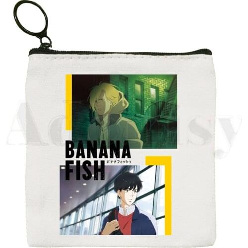Anime Banana Fish Graphic Anime Harajuku Bag Coin Purse Storage Small Bag Card Bag Key Bag Coin Clutch Bag Zipper Key Bag
