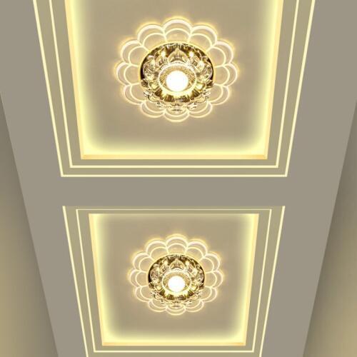 LED Corridor lamp porch crystal lamp lights the living room Ceiling Lights embedded hole hall LU62243 ZL410
