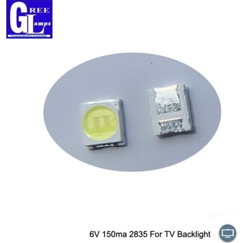 100PCS Jufei High Power LED Backlight 1210 3528 2835 LED 1W 6V 150ma Cool White LCD Backlight for TV Application