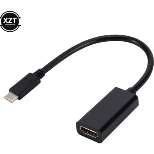 USB 3.1/Type C to HDMI-Compatible Adapter Cable Male to Female 4K 60Hz USB-C Cable Converter for Smart phone PC HD TV Projector