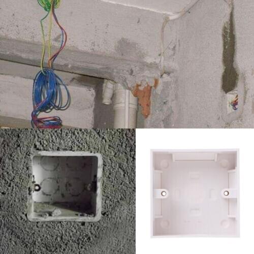 Waterproof Wall Plate Junction Box Back Plate Box Outer Side Back Box 86X86mm wholesale