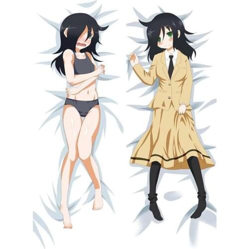 Japanese 3D Double-sided Anime WataMote Tomoko Kuroki Throw Otaku Dakimakura Gifts Bedding Hugging Body Pillow Case 150x50 CM