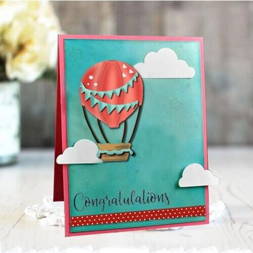 YINISE SCRAPBOOK Metal Cutting Dies For Scrapbooking Stencils AIR BALLOON DIY Album Cards Making Embossing Die CUT Cuts CUTTER