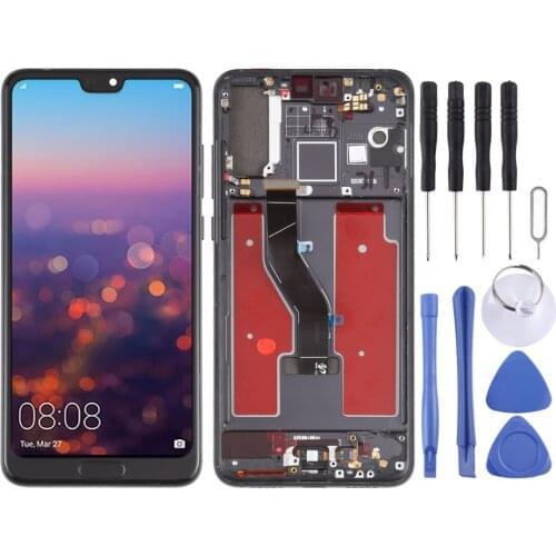 IPartsBuy for Huawei P20 Pro LCD Touch Screen LCD Screen and Digitizer Full Assembly with Frame for Huawei P20 Pro