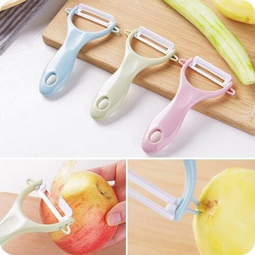1pc Ceramic Vegetable Fruit Potato Peeler Cutter Household Ceramic Gadget Peeling Portable Home Kitchen Tools Accessories