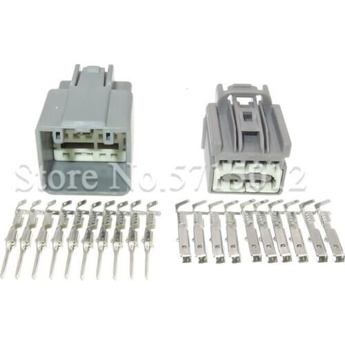 10 Hole 7282-6455-40 7283-6455-40 Car Auto Rearview Mirror Cable Socket Female Male Connector For Ford