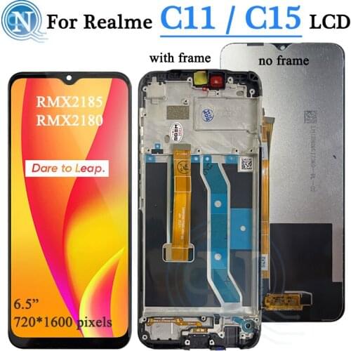 6.5" IPS LCD For OPPO Realme C11 C15 LCD Display Touch panel screen Digitizer For Realme C 11 C15 RMX2185 RMX2180 Display