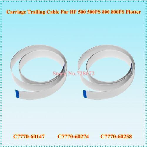 6pcs C7770-60147 C7770-60274 C7770-60258 42 inch A1 Carriage Assembly Trailing Cable Kit For HP 500 500PS 800 800PS Plotter