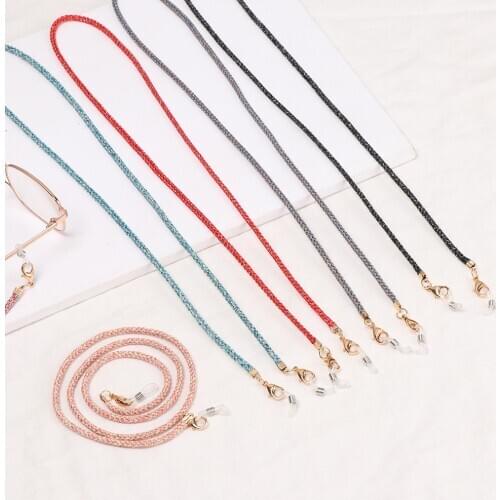 70cm Glasses Chains Mask Holder Strap with Clips Lightweight Anti-lost Non-Slip Outdoor Sports Accessories for Adults Children