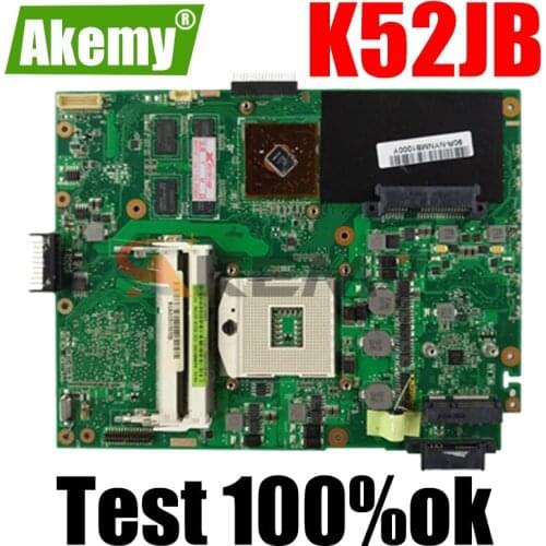 Akemy K52JB Laptop motherboard for ASUS K52JB K52JE K52JR K52JC K52JT K52J A52J X52J Test original mainboard K52JR REV2.0