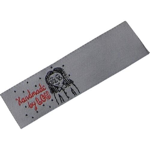 Free Design & Free Shipping Customized 1000Pcs/Lot Cotton Casual Women Or Men Clothing Labels / Woven Labels/ Main Labels Sl052