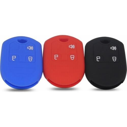 Bilchave Silicone Car Key Case Cover Fob 3BT For Ford Windstar Edge Explorer Ranger Expedition Mustang F150 F150 F250 F350 F450