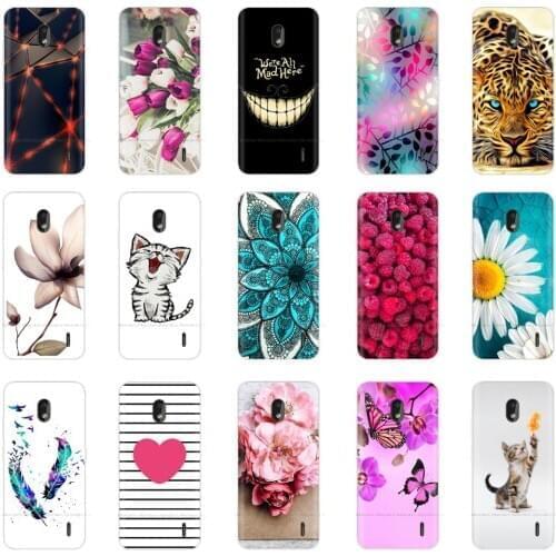 Phone Case for Nokia 1.3 Soft Silicone TPU Ultra Thin Flower Floral Painted Back Cover for Nokia1.3 Case Bumper Coque Fundas