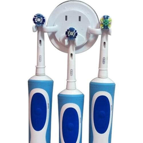 Electric Toothbrush Holder Shaver Organizer Bathroom Suction Hooks Wall Mount Tooth Brush Stand Rack Holder Space Saving