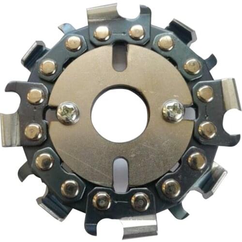 8 Tooth Woodworking Cutting Chainsaw Disc Wooden Carving Chain Saw Disc Saw Blade Chain Plate Angle Grinder Accessory