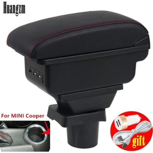 For MINI Cooper R53 R56 R57 R58 R60 Countryman car accessories interior Retrofit parts Car Armrest box Storage box