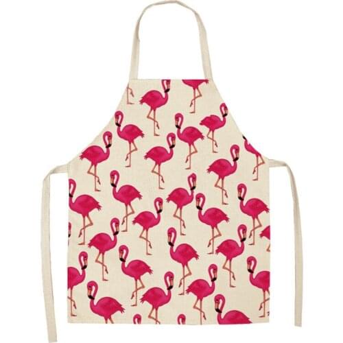 Flamingo starfish seaweed pattern Woman kitchen apron Apron for hairdresser apron for kitchen master apron Kitchen apron Apron