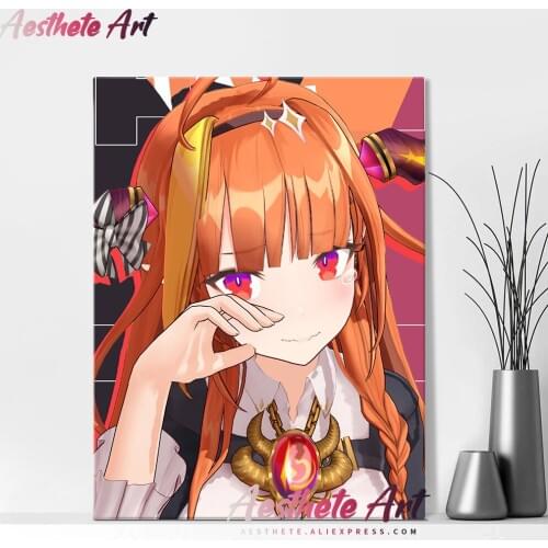 Kiryu Coco Hololive Anime Decoration Home Decor Canvas Painting Living Room Wall Art Pictures Posters Prints
