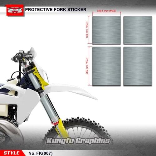 KUNGFU GRAPHICS Front Fork Covers Decoration Suspension Stickers Protector Decals for Off-Road Dirt Bike
