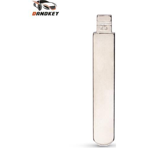 Dandkey Metal Uncut Blank Replacement Car Remote Folding Flip NO.25 HON66 Key Blade For Honda Accord Fit Civic City BYD Key