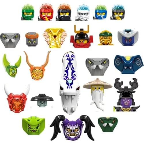 Ninjagoes Minifigures Building Block Doll Action Mini Figures Movie Head Body Parts Children Educational Toys Kids Boys Gifts