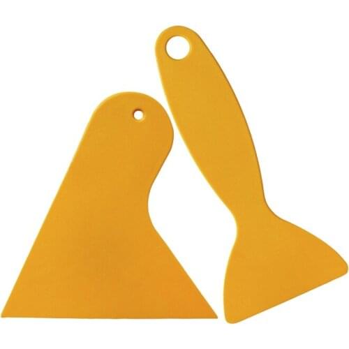 Multifunctional Scraper Bowl Food-safe Plastic Dough Cutter Flexible Multipurpose for Car Bread Dough Cake Fondant Icing(Yellow)