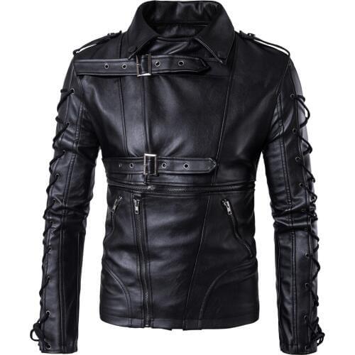 Mens Leather Jackets High Quality Classic Motorcycle Jacket Male Plus faux leather jacket men 2019 spring