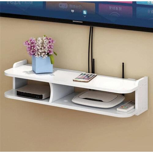 Wall Mount Storage TV Box Router Shelf Set-Top Box Bracket Holder Mini PC DVD Player Stand Rack Aluminum 2/3 Layer Space