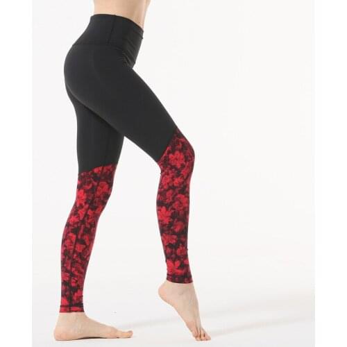 Lulu yoga clothes womens sports tights printing