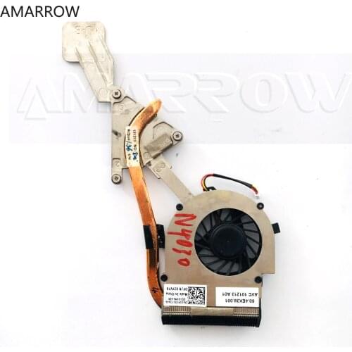 Original For DELL laptop heatsink cooling fan cpu cooler N4030 CPU heatsink Fan+brass radiator Integrated Graphics