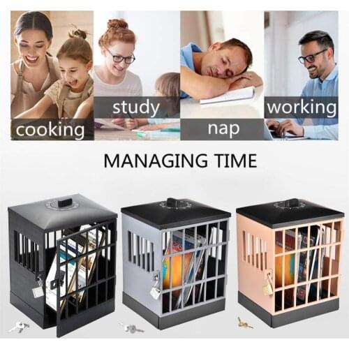 Portable Lock Up Mobile Phone Jail Cell Party Lightweight Storage Cage Holder Antistress Brinquedos For Kids Adults Party Play