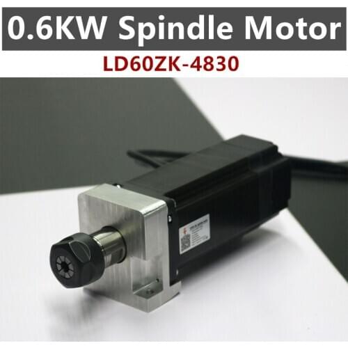 600W industrial drilling power head ER20 0.6KW spindle motor robot drilling electric spindle motor