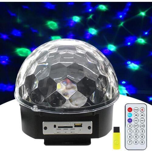 Bluetooth led DJ Disco Light Sound Control Stage Lights RGB Magic Crystal Ball Lamp Projector effect Lamp Light Christmas Party