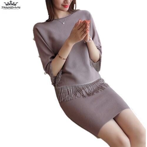TNLNZHYN Summer Knitted Dresses