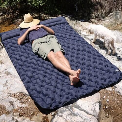 Waterproof Air Mattress Inflatable Mattress Portable Camping Mat Double Sleeping Pad Ultralight Folding Bed Travel Sleeping Mat