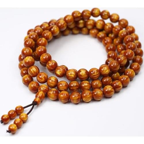 Women Bracelet Bangle Gold Silk Willow 108 Buddha Beads Bracelet Gift for Females Fashion Bracelet Jewelry