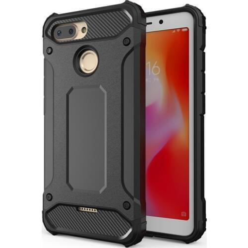 Shockproof Case for Xiaomi Redmi 6 Heavy Duty Tough Silicone Strong Armor Phone Case for Xiaomi Redmi 6 Cover