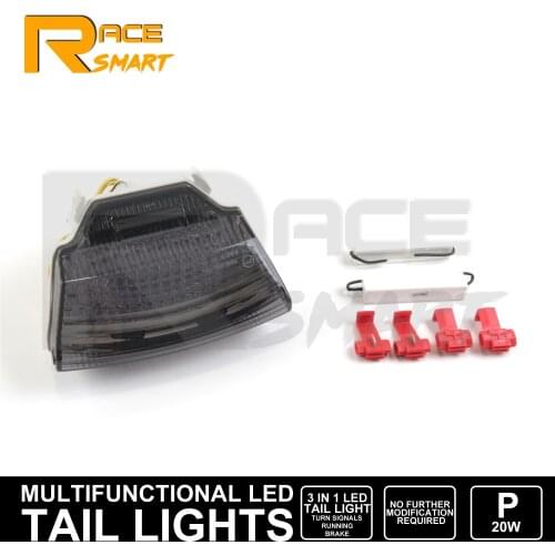 1 Set Motorcycle LED Turn Signals Brake Tail Light Taillight For KAWASAKI NINJA ZX-10R 2010-2011 Ninja ZX10R ZX 10R 10 11 Snoke