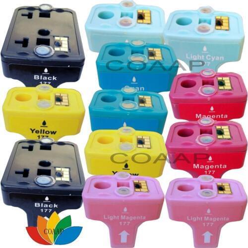 12 Compatible Cartridge for HP 177 Printer ink for hp177 Photosmart C4283 C4483 C4583 C5283 D5363